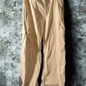 Women’s Corduroy Cream Cargo Pants